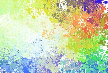 Light Multicolor vector background with abstract shapes.