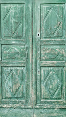 old wooden door