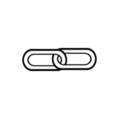 Chain outline icon isolated. Symbol, logo illustration for mobile concept and web design.