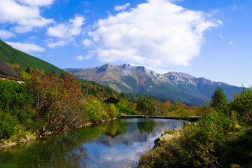 Naklejka na ściany i meble small lake on the Tatry mountain