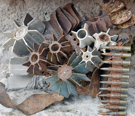 Souvenirs of war in Mostar that they have made into a work of art