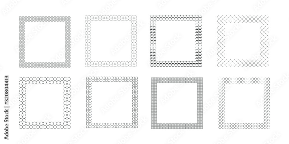 Poster vintage labels in the frame. decorative frames labels in retro style. set of vector images