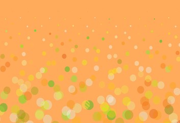 Light Green, Yellow vector texture with disks.