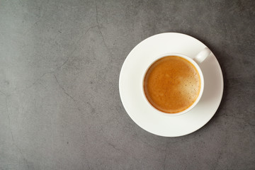 black coffee on a black background