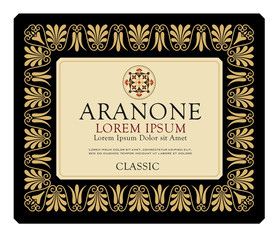 WINE LABEL RED AMARONE CHIANTI PROSECCO VINTAGE FRAME MADE IN ITALY