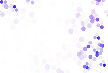 Light Purple vector background with spots.