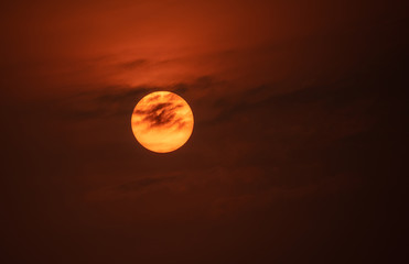 Sunset and clouds