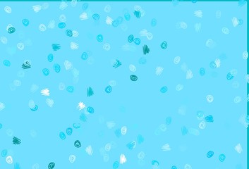 Light BLUE vector template with circles.