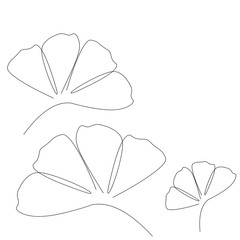 Spring flower on white background vector illustration