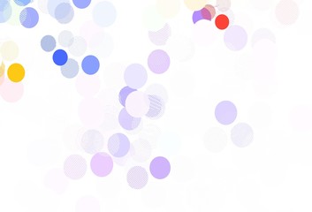 Light Blue, Red vector template with circles.