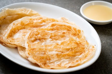 roti with sweetened condensed milk (dessert)