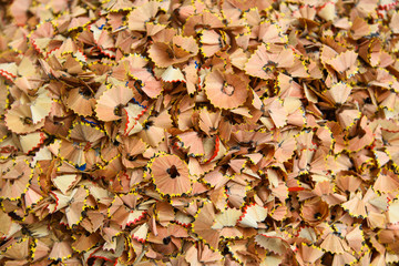 Composition of pencil sharpening shavings