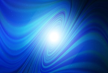 Dark BLUE vector layout with cosmic stars. Glitter abstract illustration with colorful cosmic stars. Pattern for astrology websites.