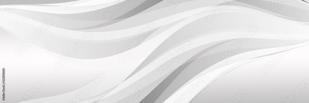 Poster wave with shadow.abstract lines on a white background.