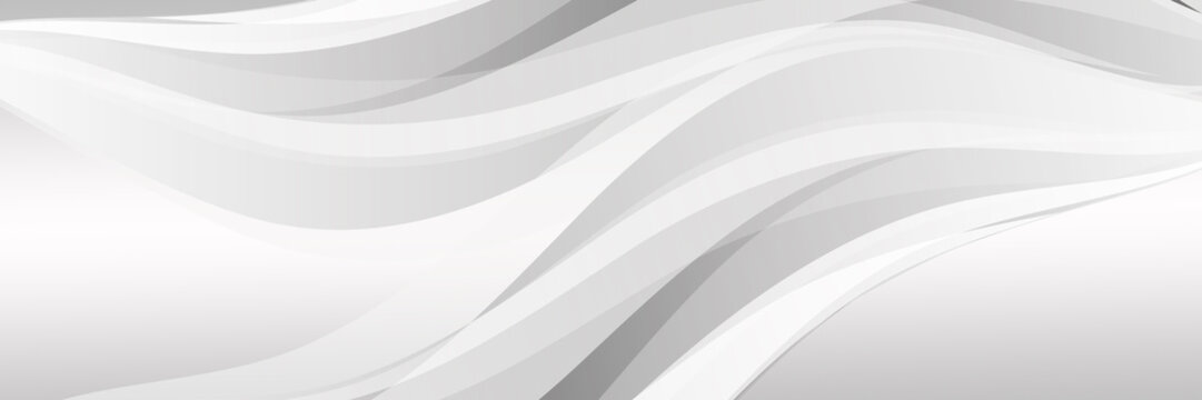 Fototapeta Wave with shadow.Abstract lines on a white background.