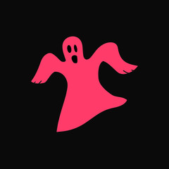 vector illustration of a ghost