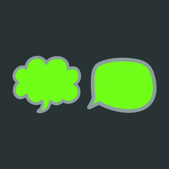 speech and thought bubbles