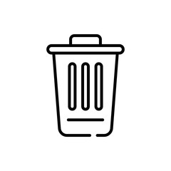 Dustbin Vector Icon Style Illustration.  Advertising and Media  EPS 10