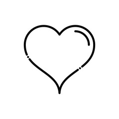 Heart Vector Icon Style Illustration.  Advertising and Media  EPS 10