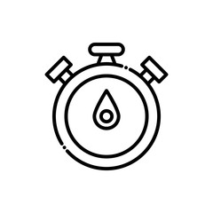 Stopwatch Vector Icon Style Illustration.  Advertising and Media  EPS 10