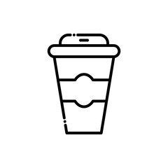 Juice Cup Vector Icon Style Illustration.  Advertising and Media  EPS 10