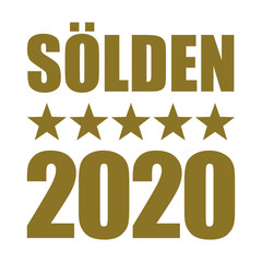 Sölden 2020 with golden stars
