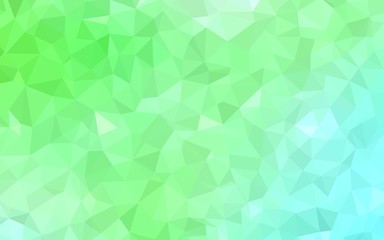 Fototapeta na wymiar Light Green vector polygonal background. Modern abstract illustration with triangles. Brand new design for your business.