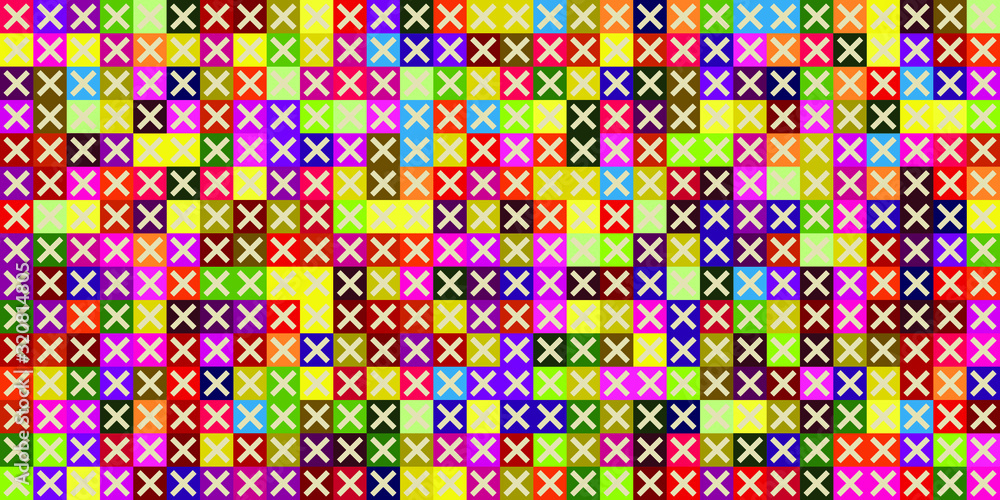 Aufkleber retro pattern of different shapes. colorful vector mosaic backdrop. geometric hipster retro backgrou