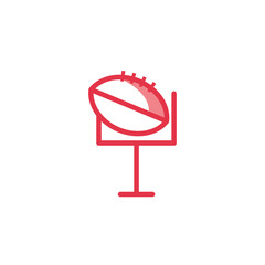 American football gate and ball vector design