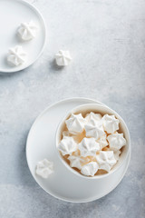 Fototapeta premium Sweet white meringue