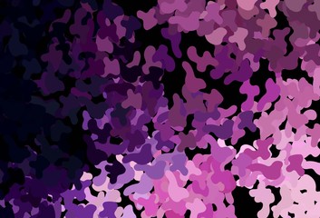 Fototapeta na wymiar Dark Purple, Pink vector texture with abstract forms.