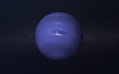 Tuinposter de Neptunus-planeet in de Melkweg, creatieve sci-fi-kunst, surrealistische abstracte foto-elementen van deze afbeelding geleverd door nasa © Mihail