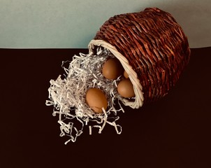 composition of eggs for the Easter holiday