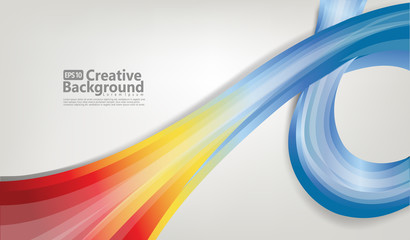 Trendy geometric background. 3d Fluid shape illustration. Eps10 vector.