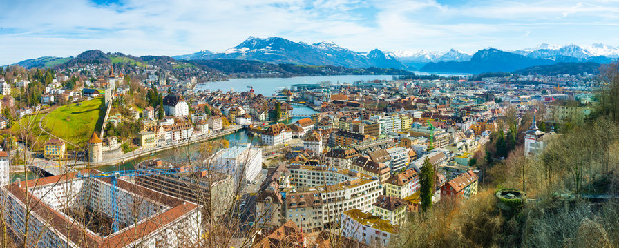 Panorama of the city  Lucerne. Switzerland.