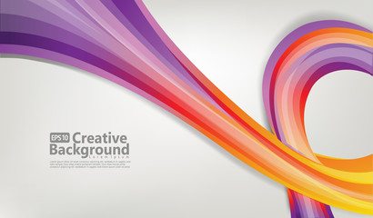 Trendy geometric background. 3d Fluid shape illustration. Eps10 vector.