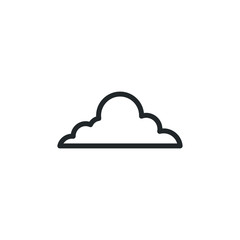 cloud icon template color editable. cloud symbol vector sign isolated on white background illustration for graphic and web design.