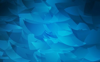 Obraz premium Dark BLUE vector triangle mosaic texture. Glitter abstract illustration with an elegant triangles. New template for your brand book.