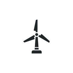 Windmill icon template color editable. Power and renewable, generator, ecology symbol vector sign isolated on white background illustration for graphic and web design.