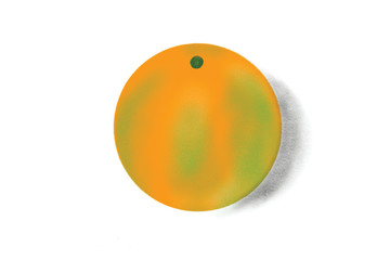 Hand painted tangerine White background