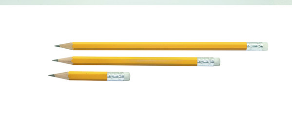 Pencil group , Multi of Pencil with Copy Space Isolated on a White Background.