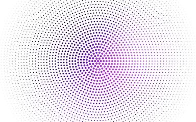 Light Purple vector  backdrop with dots. Blurred bubbles on abstract background with colorful gradient. Pattern for futuristic ad, booklets.