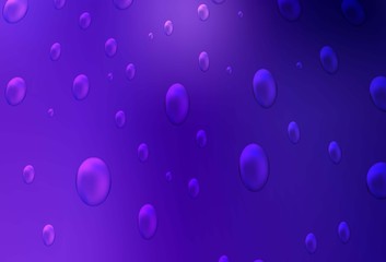 Dark Pink, Blue vector background with bubbles. Blurred bubbles on abstract background with colorful gradient. New design for ad, poster, banner of your website.