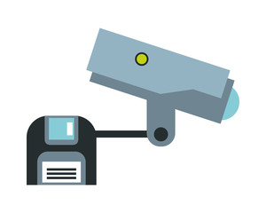 cctv video camera with floppy disk
