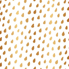 Golden rain. Elegant golden texture. Seamless pattern. Repeating gold background rain for design for  wallpaper, wrapping paper, gift wrapper, packaging, interior, prints, package, textile, scrapbook