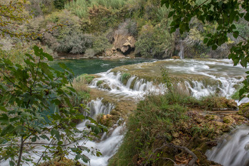 Cascading Waterfalls Skradinski Buk. Krka