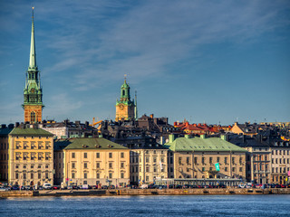 Fototapeta na wymiar view of old town, stockholm