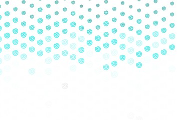 Light Green vector background with bent lines.