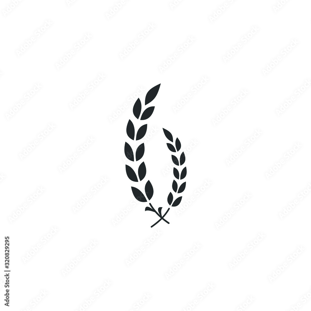 Poster wheat icon template color editable. Agriculture symbol vector sign isolated on white background illustration for graphic and web design.