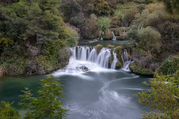 Obraz premium Cascading Waterfalls Skradinski Buk. Krka